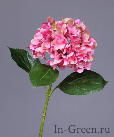 Гортензия искусственная Grande Fiore ярко-розовая | 70 см